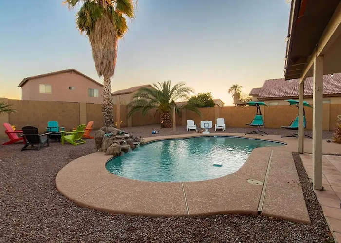 Heated Pool King Bed Firepit Work Station Casa Grande